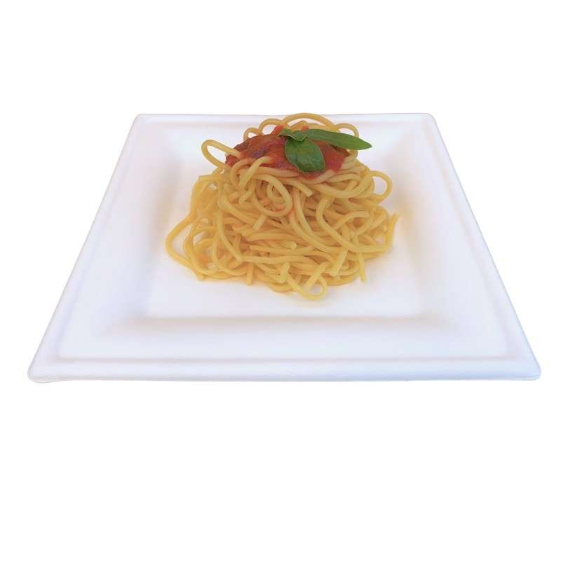 Piatto quadrato polpa Elegance 26x26cm