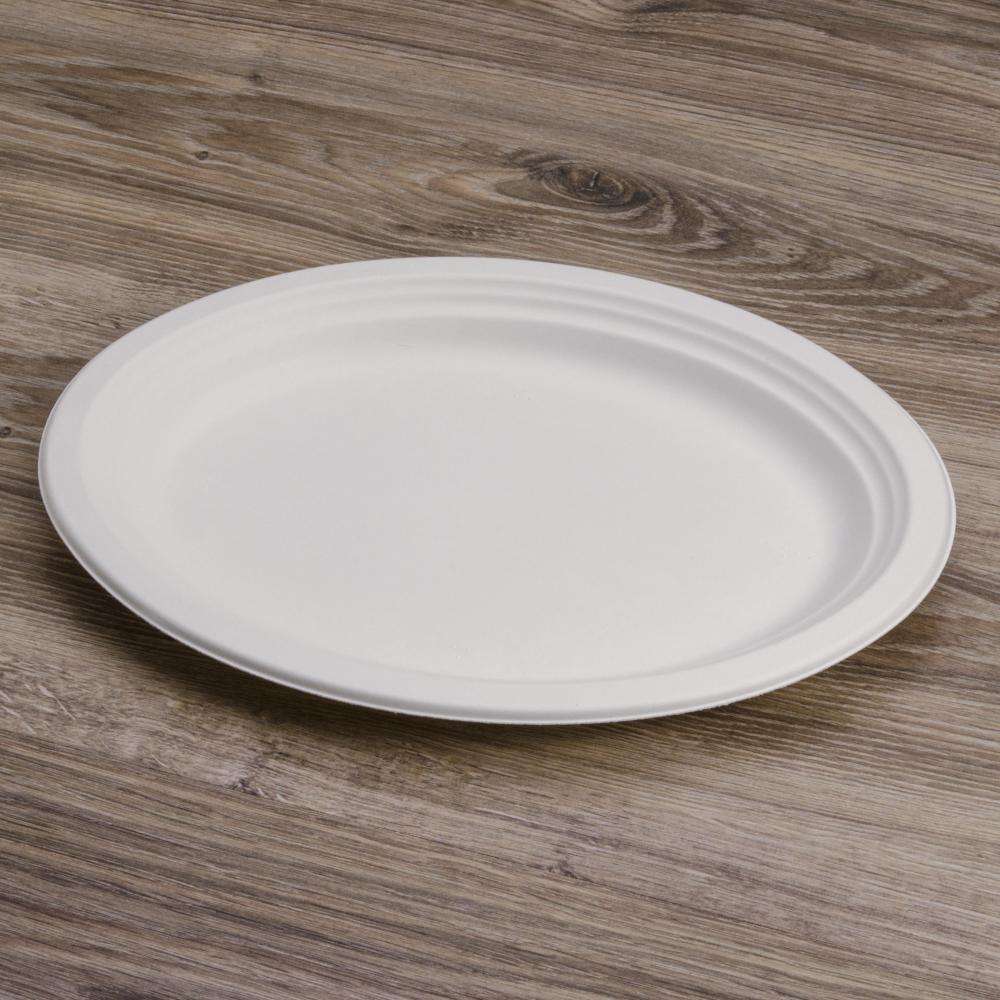 Piatto ovale cellulosa 32x25 cm