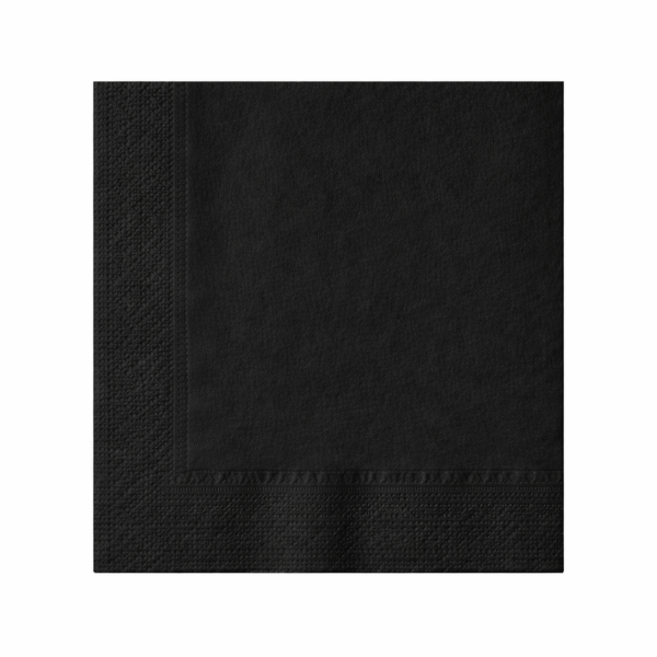 Tovagliolo Nero 2 veli 40x40 cm