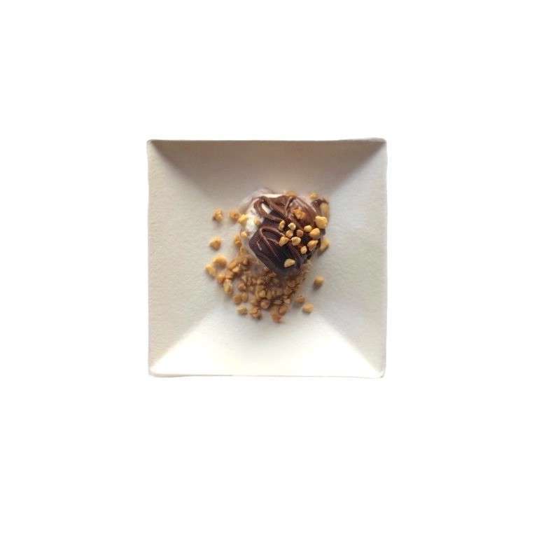 Piatto Komodo 9x9 cm in cellulosa