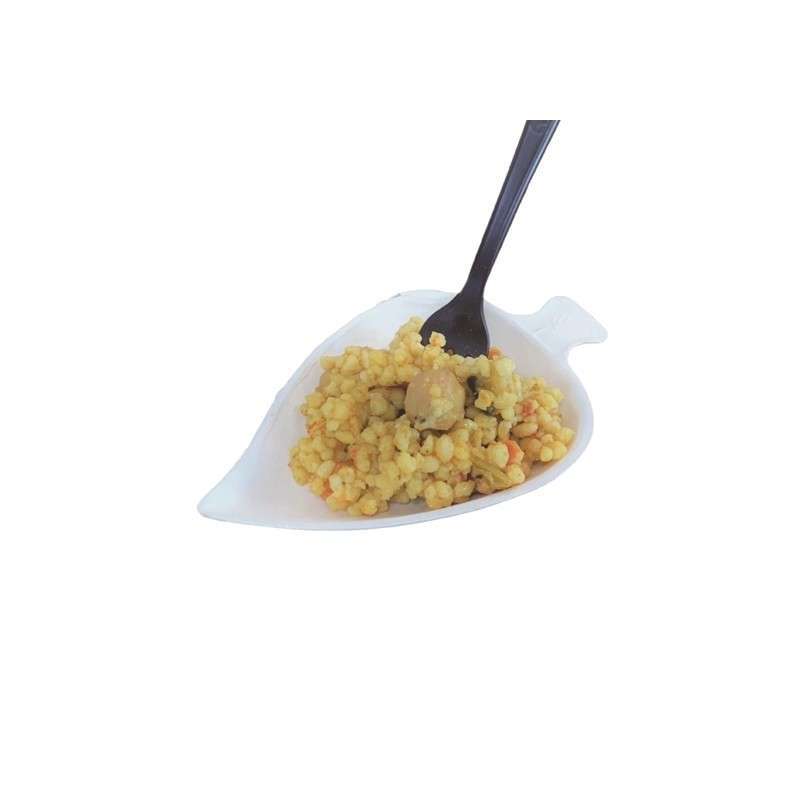 Piatto Finger Food Foglia in cellulosa