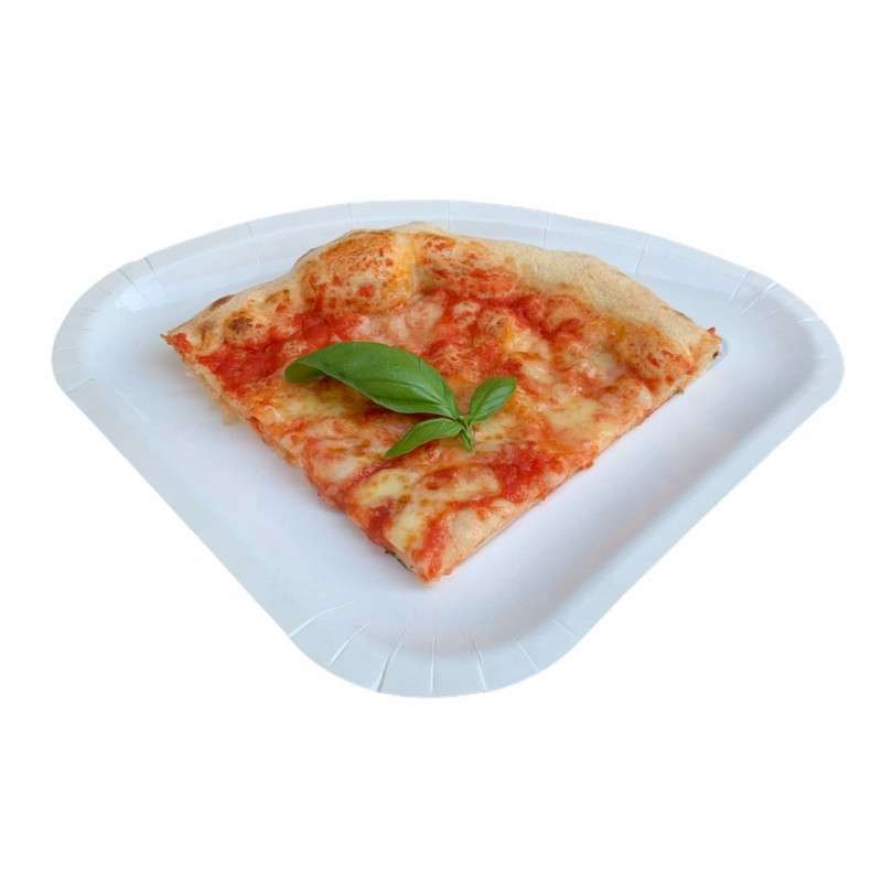 Piatto in cartoncino trancio pizza 1/4