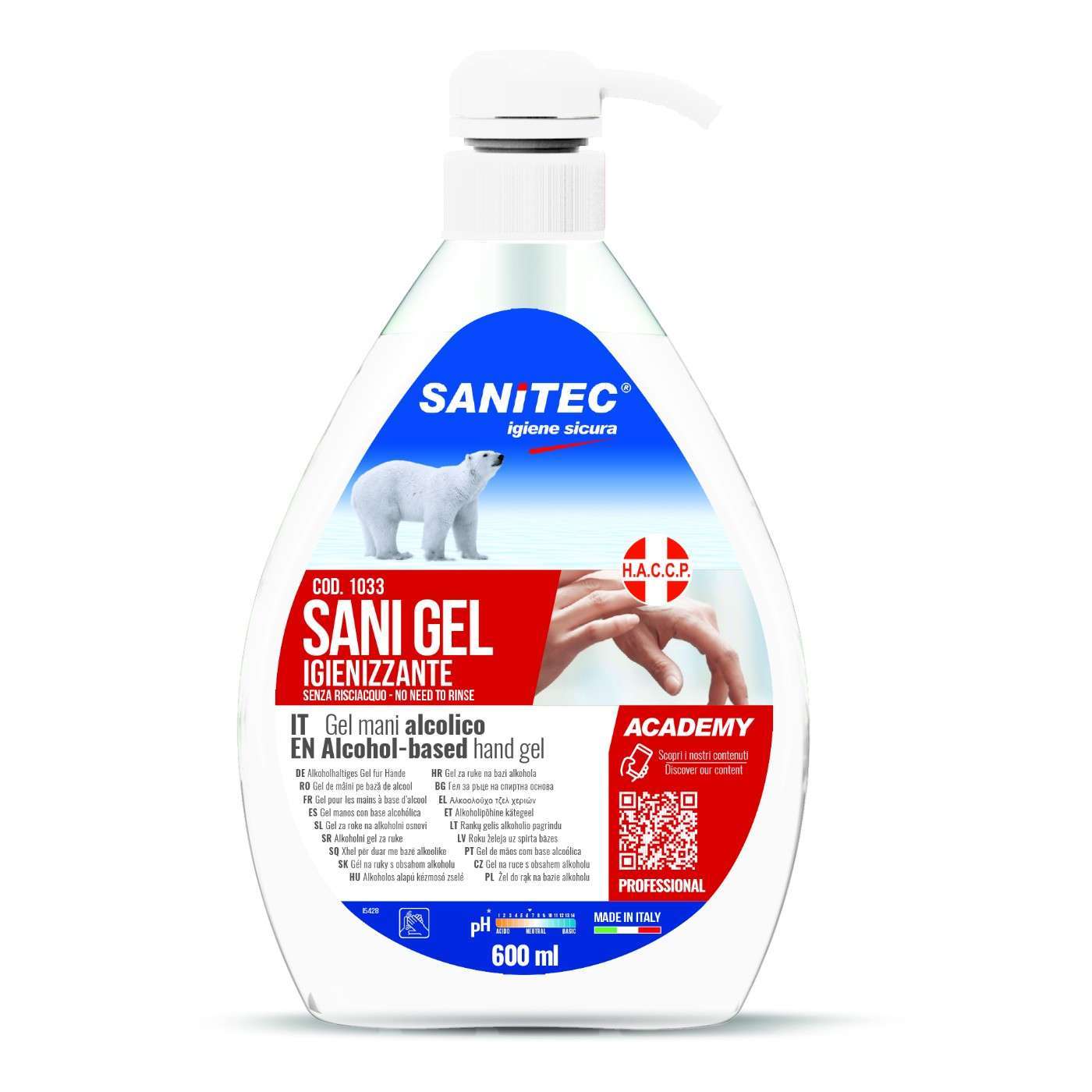 Sanitec Sn Sani Gel 600 ml