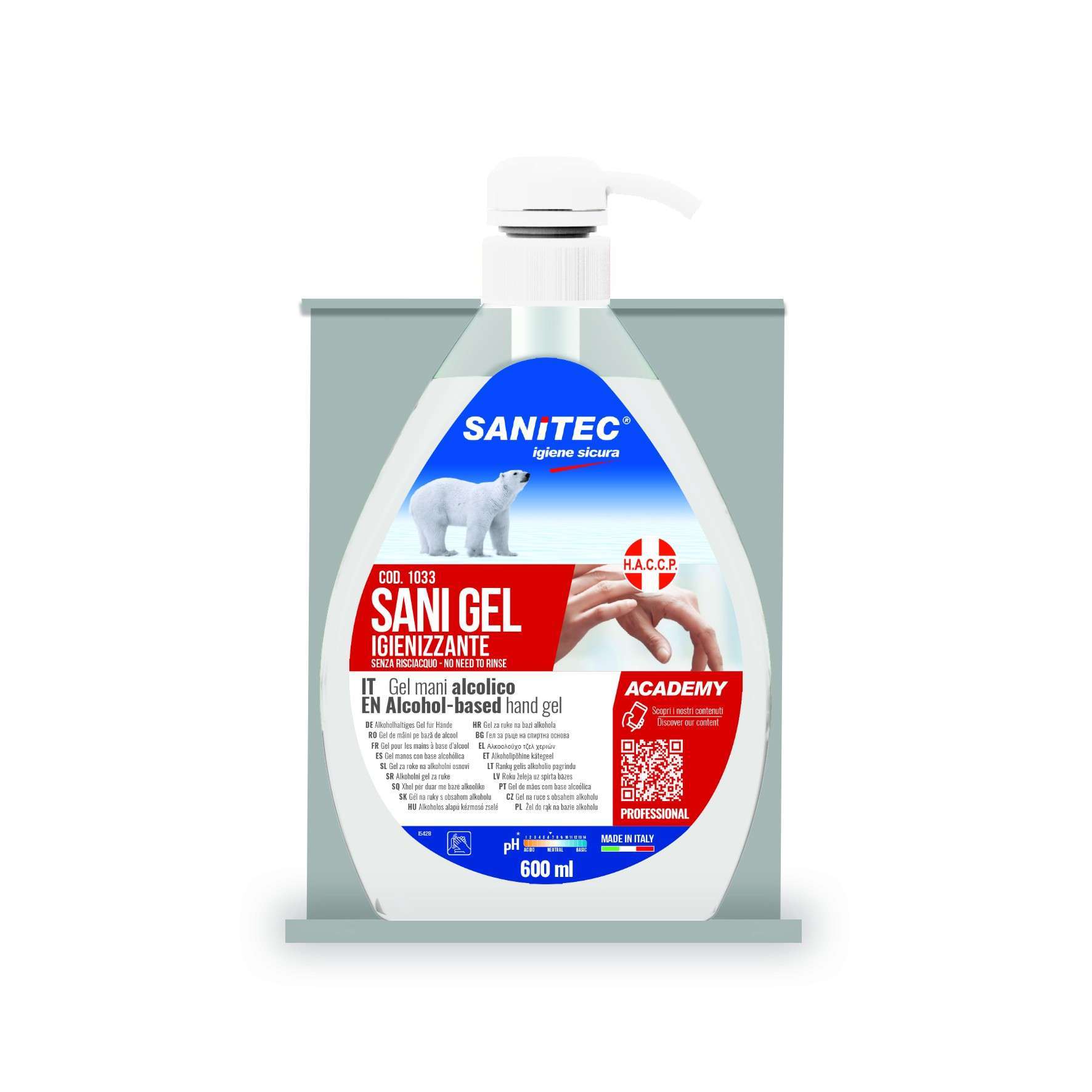 Piantana Sanitec con supporto