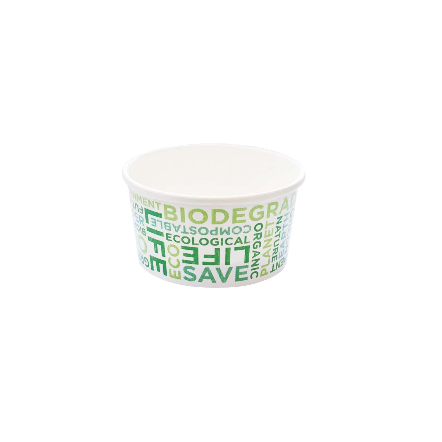 Coppetta Gelato Biodegradabile Text Bio 90 ml