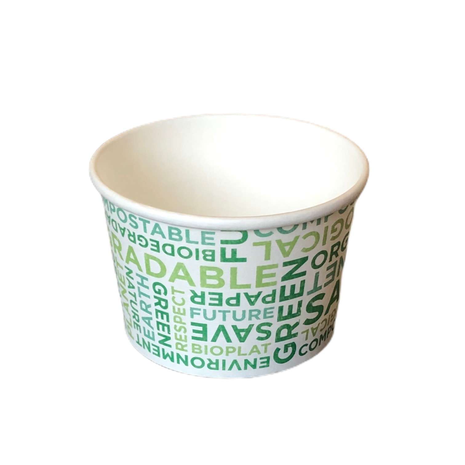 Coppetta Gelato Biodegradabile Text Bio 265 ml