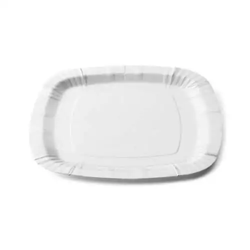 White plate 23x23 cm
