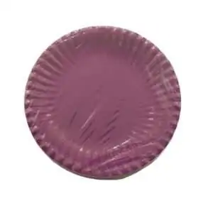 Piatto piano color viola in cartoncino 18 cm