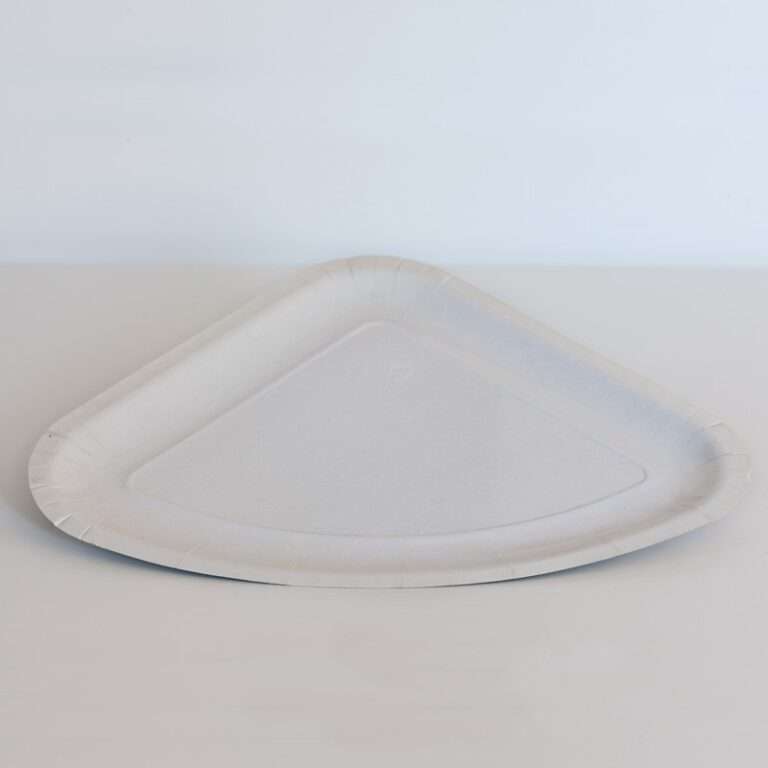 Piatto bianco 1/4 trancio pizza 34x26 cm