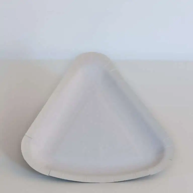 Piatto bianco 1/8 trancio pizza 26x20 cm