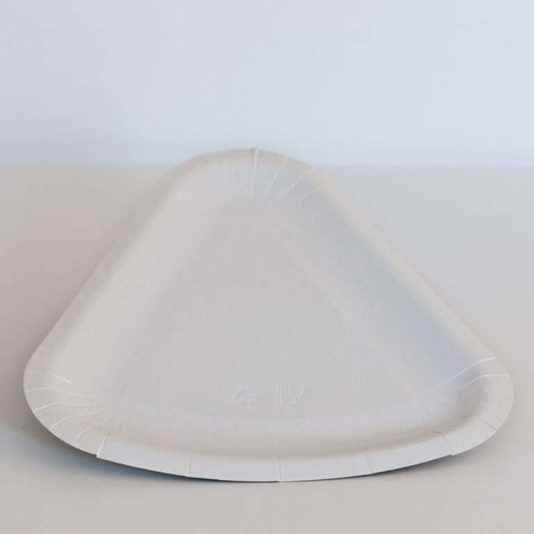 Piatto bianco 1/6 trancio pizza 26x24 cm