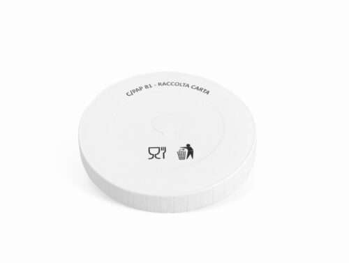 Coperchio piano con foro in cartoncino per bicchiere 300ml