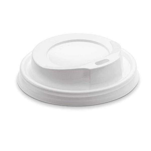 Coperchio bianco con beccuccio per bicchiere 300 ml