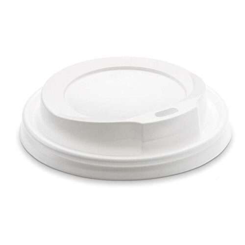 Coperchio bianco con beccuccio per bicchiere 450 e 550 ml