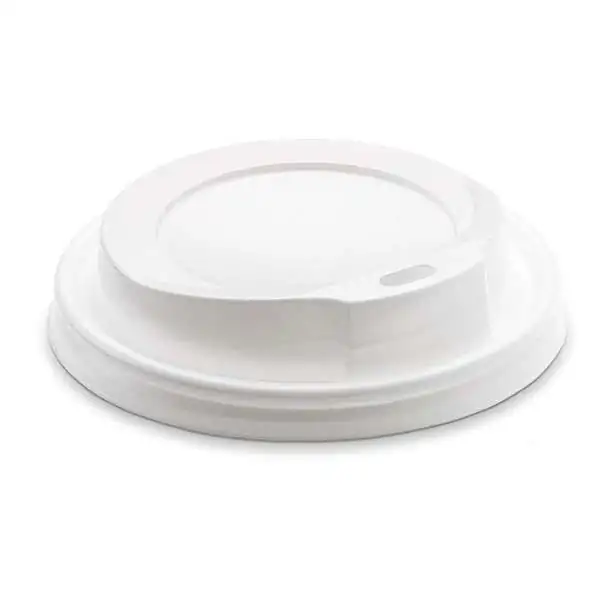 Coperchio bianco con beccuccio per bicchiere 450 e 550 ml