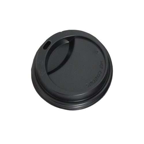 Coperchio nero con beccuccio per bicchiere 230 ml