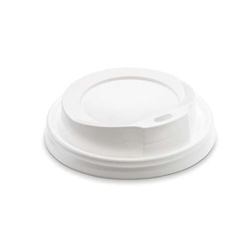 Coperchio bianco con beccuccio per bicchiere 230 ml