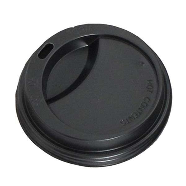 Coperchio nero con beccuccio per bicchiere 450 e 550 ml