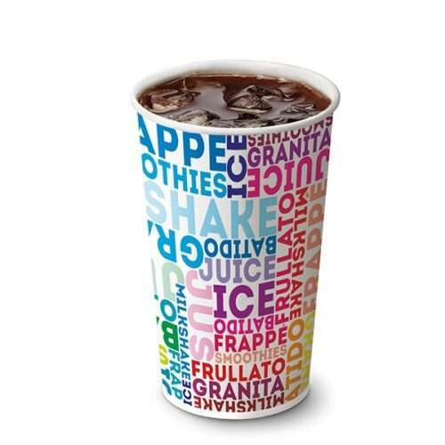 Bicchiere 410 ml grafica Text