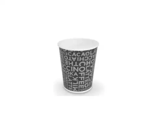 Bicchiere caffè 3oz stampa Coffee Black