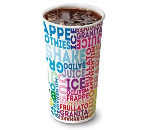 Bicchiere 550 ml grafica Text
