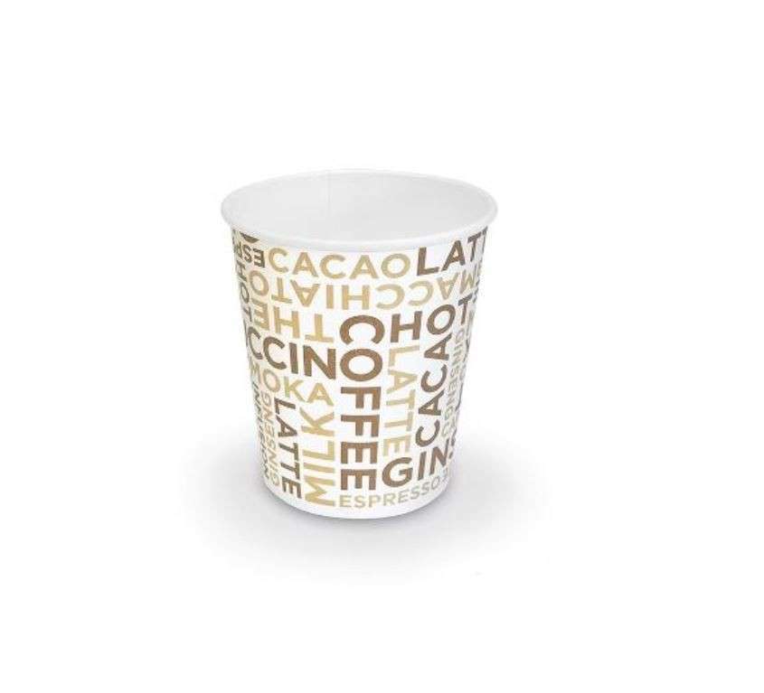 Bicchiere 6oz stampa White Coffee