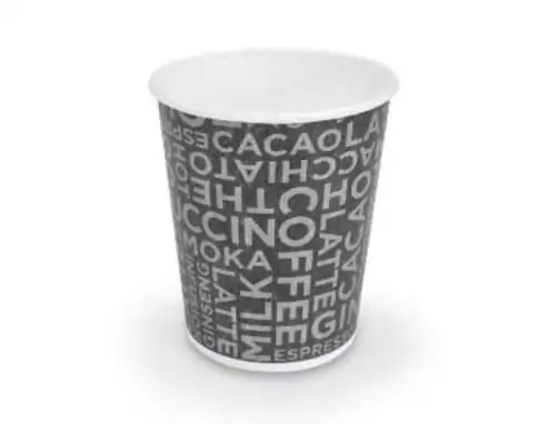 Bicchiere 9oz grafica Coffee Black