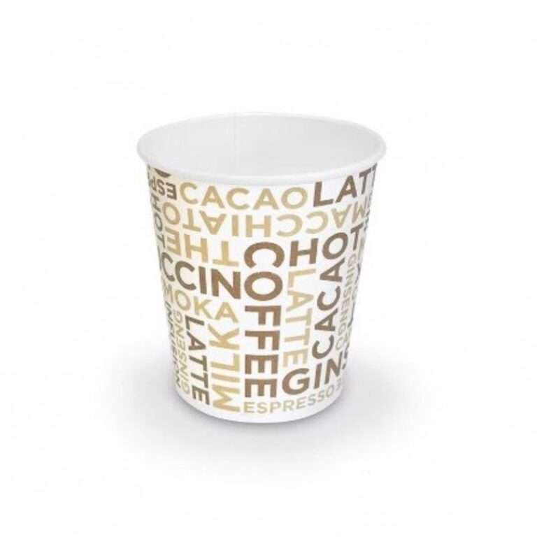 Bicchiere 9oz grafica Coffee White