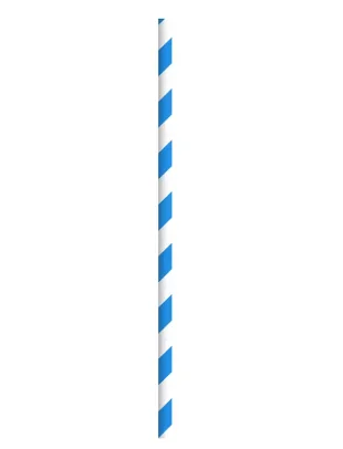 Paglia di carta blu e bianca avvolta 19.7cm