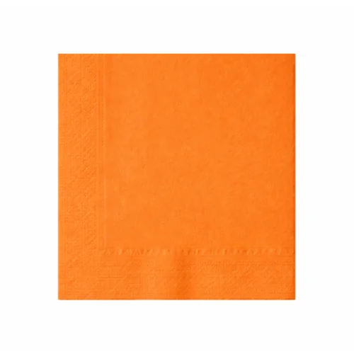 Tovagliolo arancione di carta a 2 veli 38x38 cm
