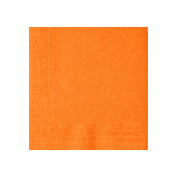 Tovagliolo arancione di carta a 2 veli 38x38 cm