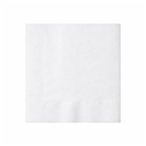 Tovagliolo bianco di carta a 2 veli 38x38 cm