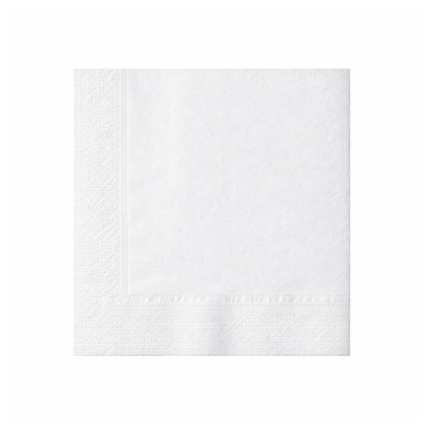 Tovagliolo bianco di carta a 2 veli 38x38 cm