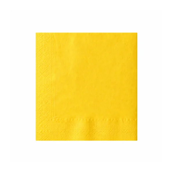 Tovagliolo giallo di carta 2 veli 33x33 cm