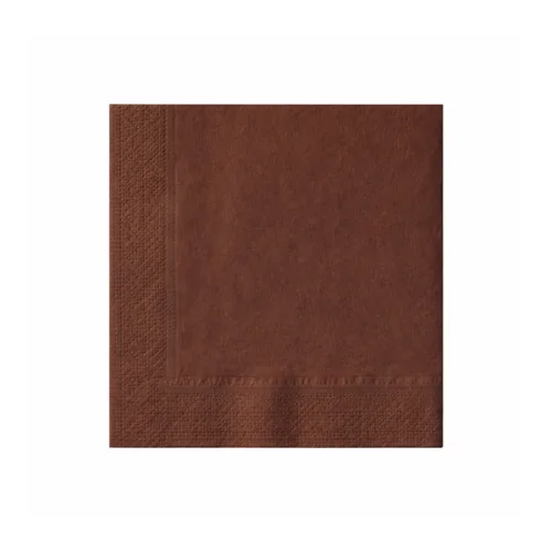 Tovagliolo cacao di carta 2 veli 33x33 cm