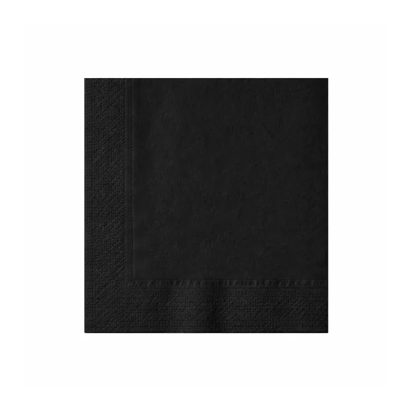 Tovagliolo nero di carta 2 veli 33x33 cm
