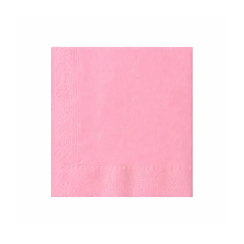 Tovagliolo rosa di carta 2 veli 33x33 cm