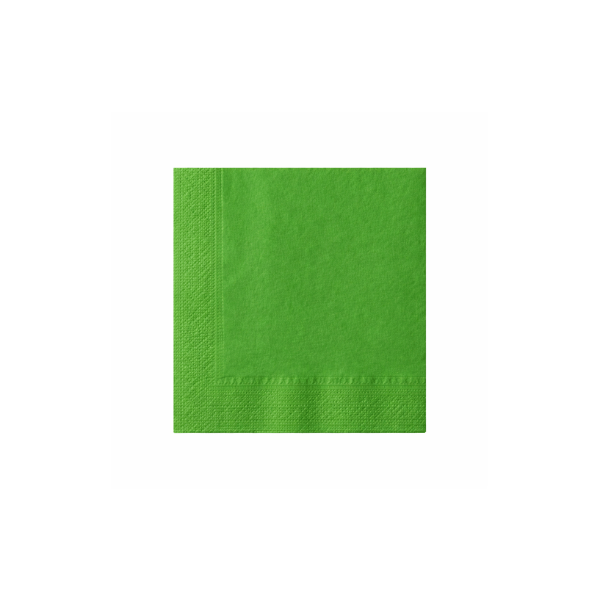 Tovagliolo verde di carta 2 veli 24x24 cm