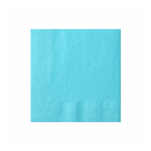 Tovagliolo turchese di carta 2 veli 33x33 cm