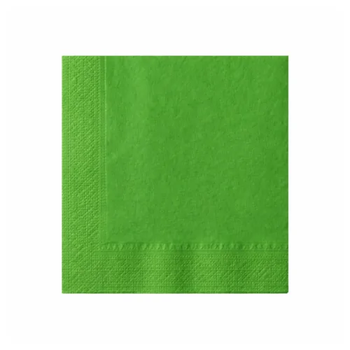 Tovagliolo verde di carta a 2 veli 38x38 cm