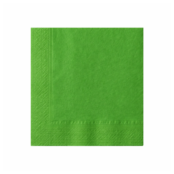 Tovagliolo verde di carta a 2 veli 38x38 cm