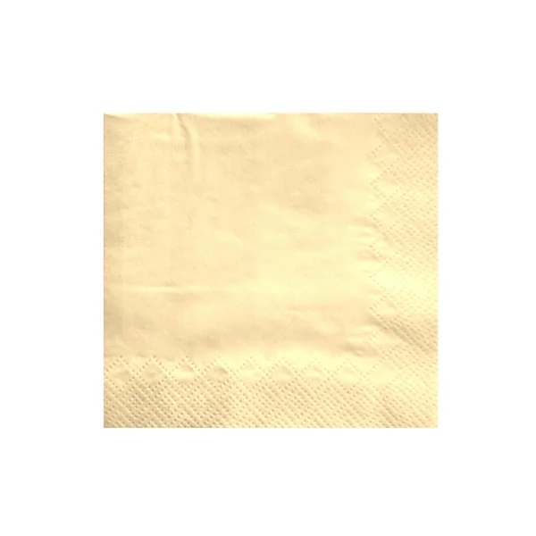 Tovagliolo crema di carta 2 veli 33x33 cm