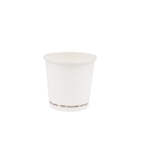 Bicchiere caffè 3oz/90ml Bianco ECO-LINE