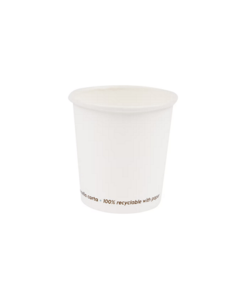 Bicchiere caffè 4oz/100ml Bianco ECO-LINE