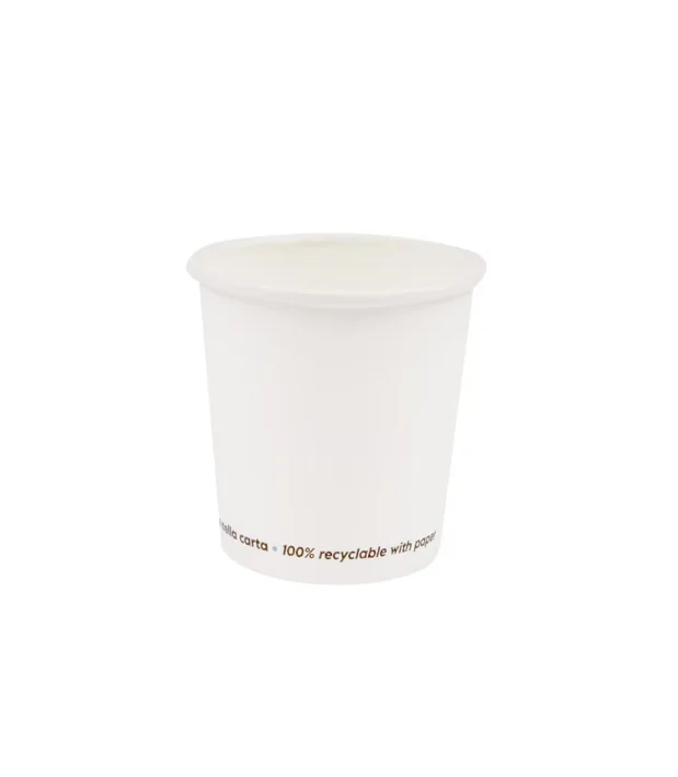 Bicchiere caffè 4oz/100ml Bianco ECO-LINE